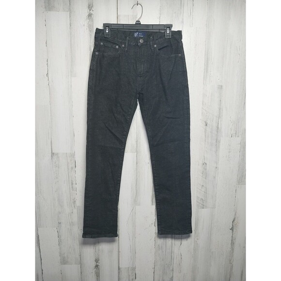 GAP Men's Straight Fit Black Denim Jeans 29x30 - Picture 1 of 9